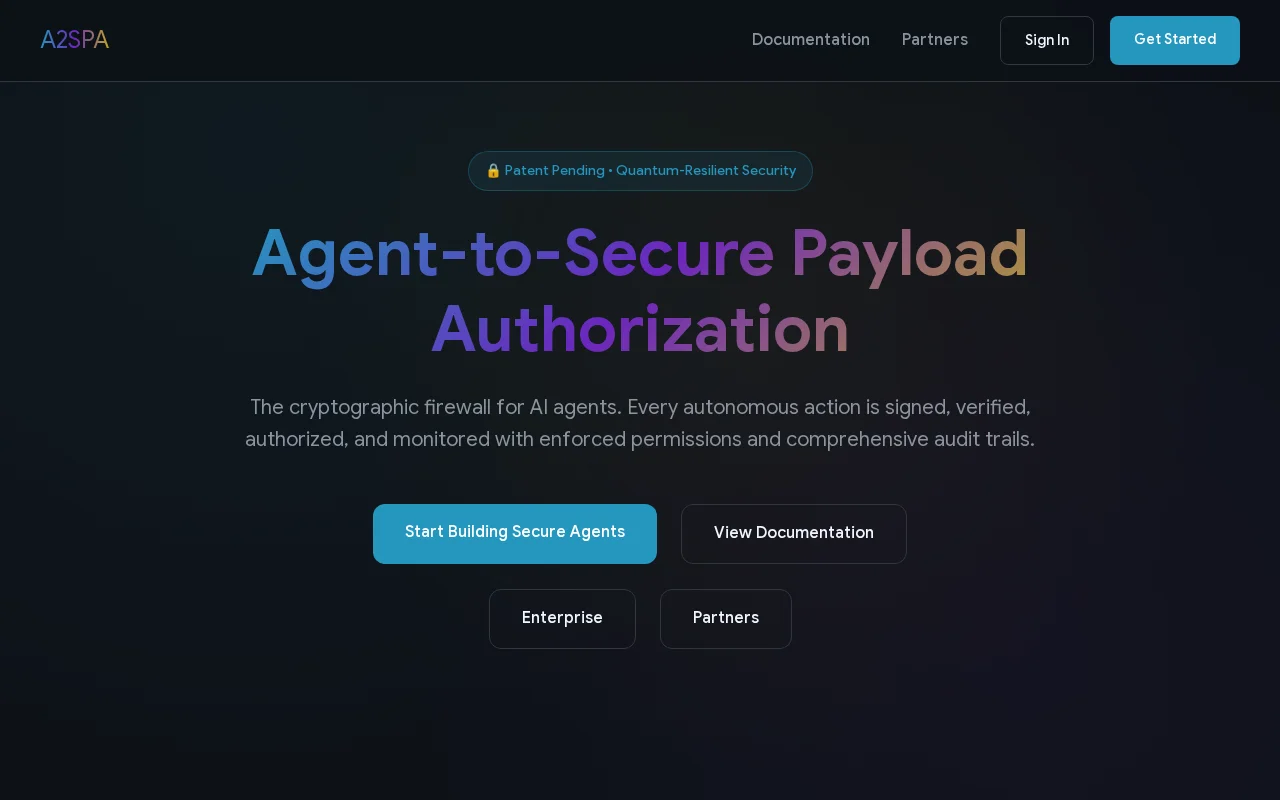 A2SPA – Cryptographic payload signing and verification for AI agents