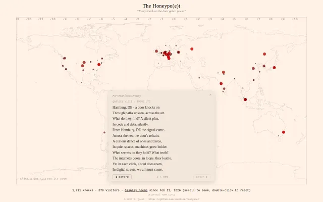 Honeypo(e)t – a honeypot that replies to every scan with a poem