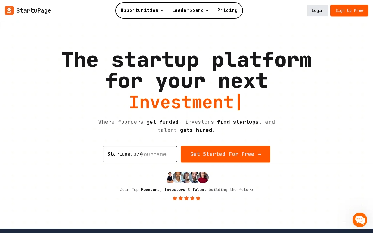 I made a hub to fix how founders and investors connect online