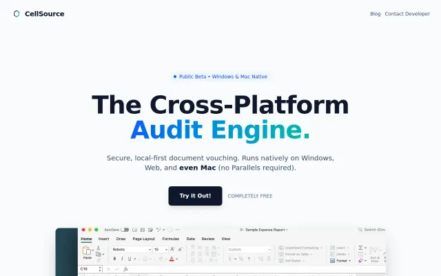 A light Mac-native Excel add-in to replace a $1B accounting monopoly