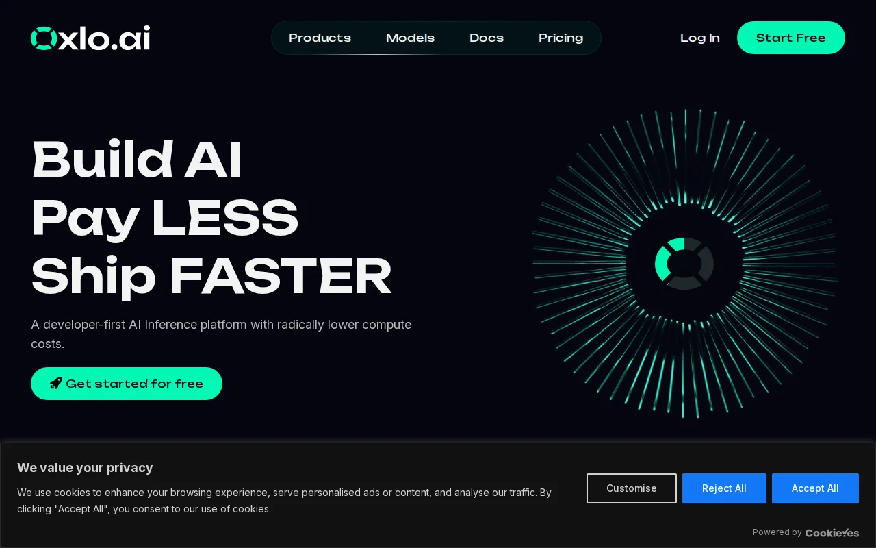 Oxlo.ai – AI APIs with unlimited tokens and request based pricing