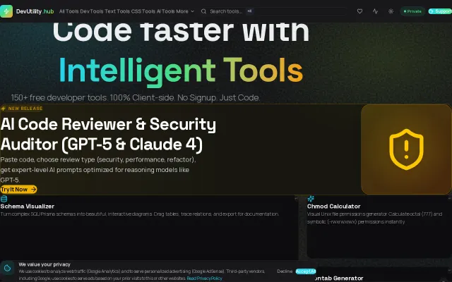 DevUtility Hub – Like CyberChef, but for the 2026 Stack (MCP, ZKP, AI)