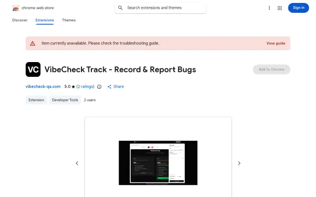 VibeCheck: Extension that captures browser context for bug reports