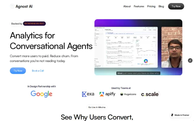 Agnost AI – Analytics for Conversational Text/Voice Agents