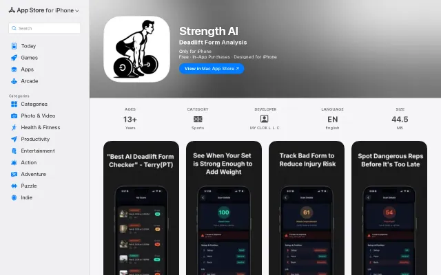 New iOS app to track your deadlifts
