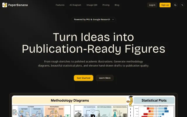 PaperBanana – Paste methodology text, get publication-ready diagrams