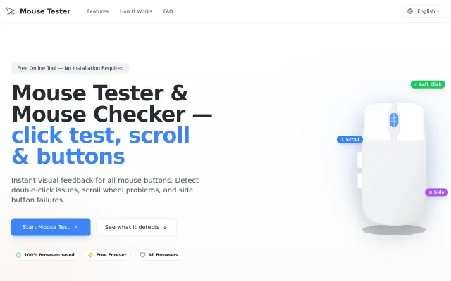 Mouse Tester – visualize raw mouse input in the browser