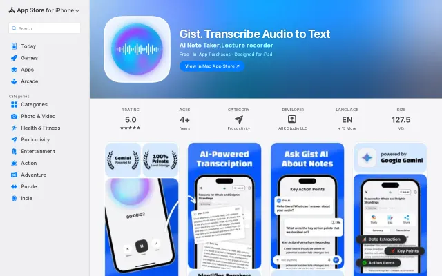 I built an AI Voice note taker transcriber