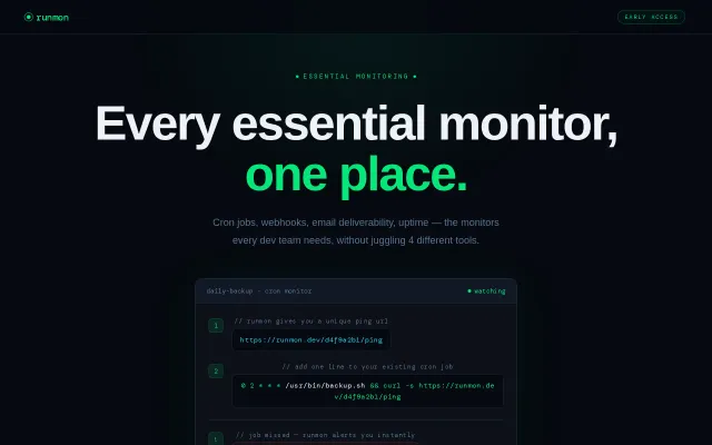 Runmon – every essential monitor in one place