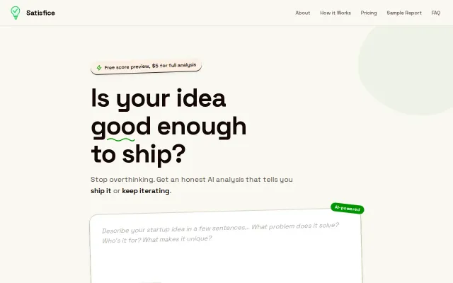 I built a $5 AI tool to stop me from overthinking startup ideas