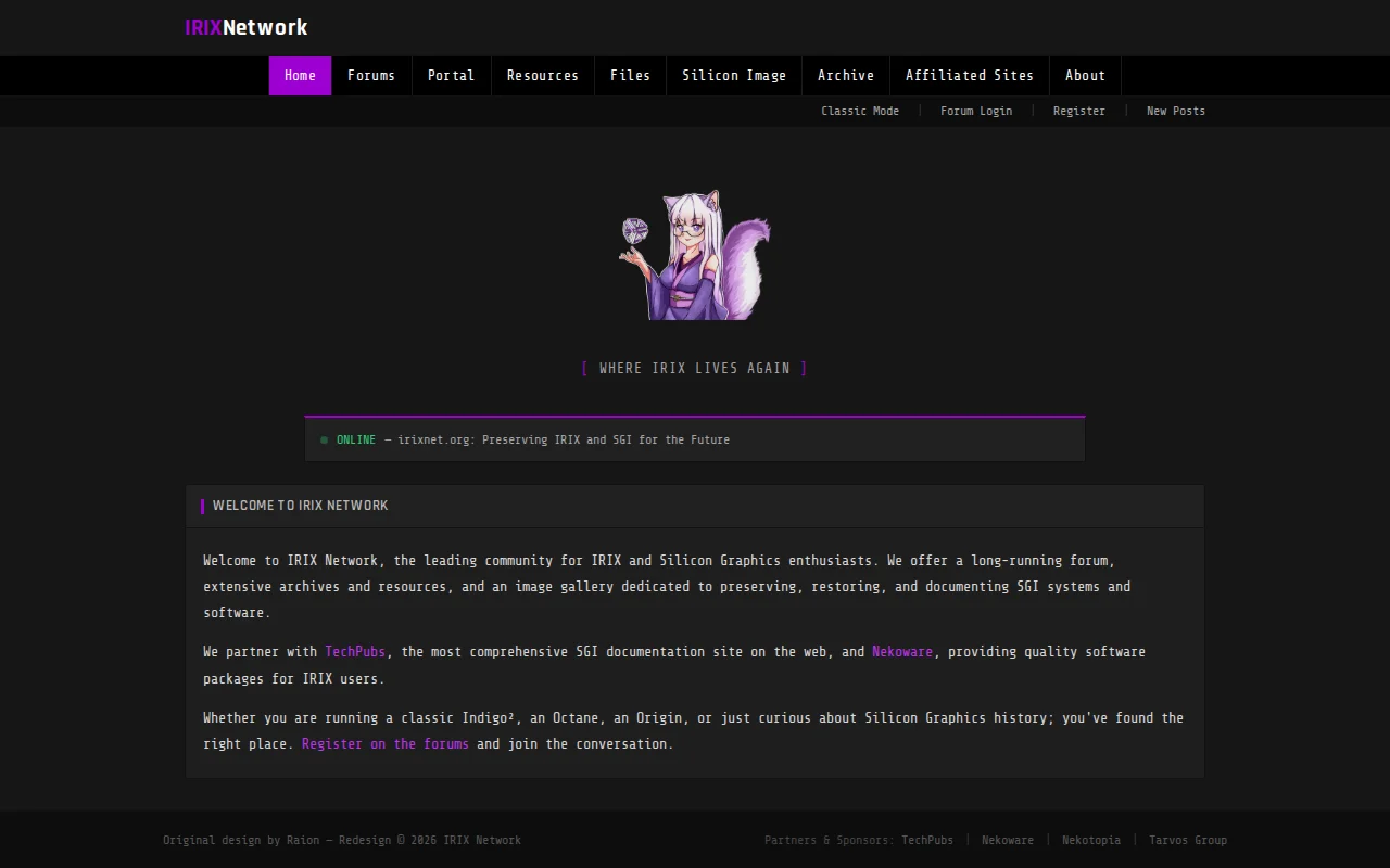I Redesigned IRIXNet