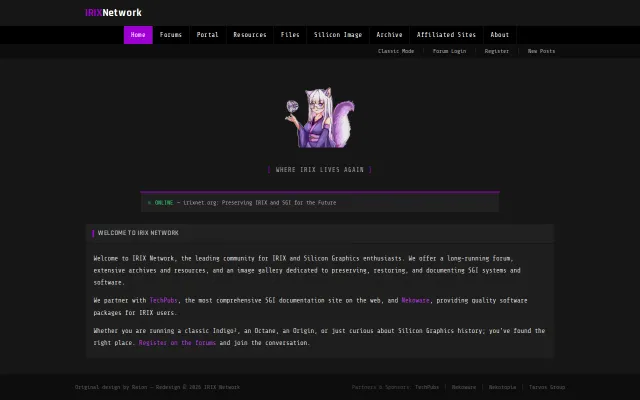 I Redesigned IRIXNet