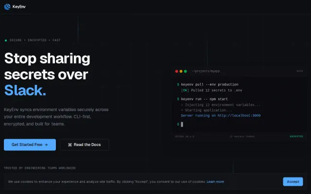 KeyEnv – manage team secrets without scattered .env files
