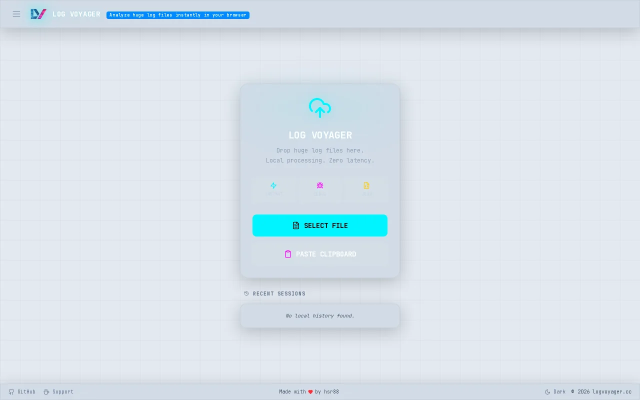 Log Voyager 2.0 – Analyze 10GB+ log files in the browser