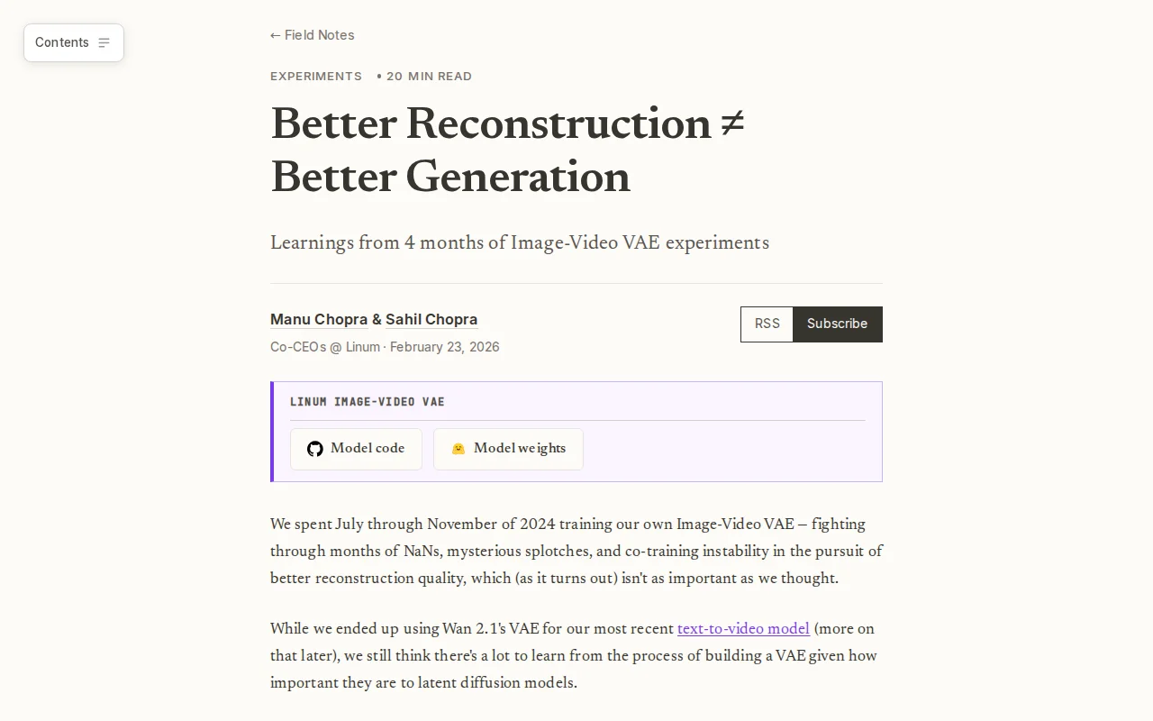 Open-Weight Image-Video VAE (Better Reconstruction ≠ Better Generation)