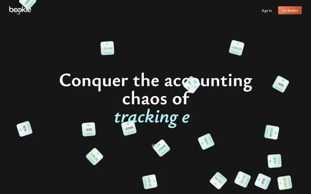 Bookie – Conquer the bookkeeping and accounting chaos of freelancing