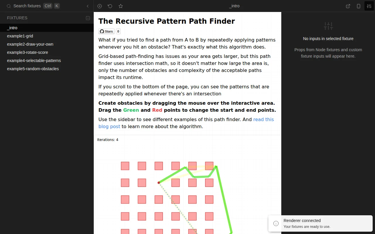 Recursively apply patterns for pathfinding