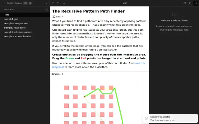 Recursively apply patterns for pathfinding