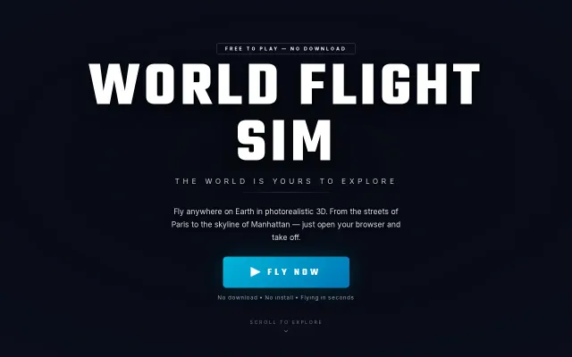 WorldFlightSim – Free flight SIM in browser with Google Maps