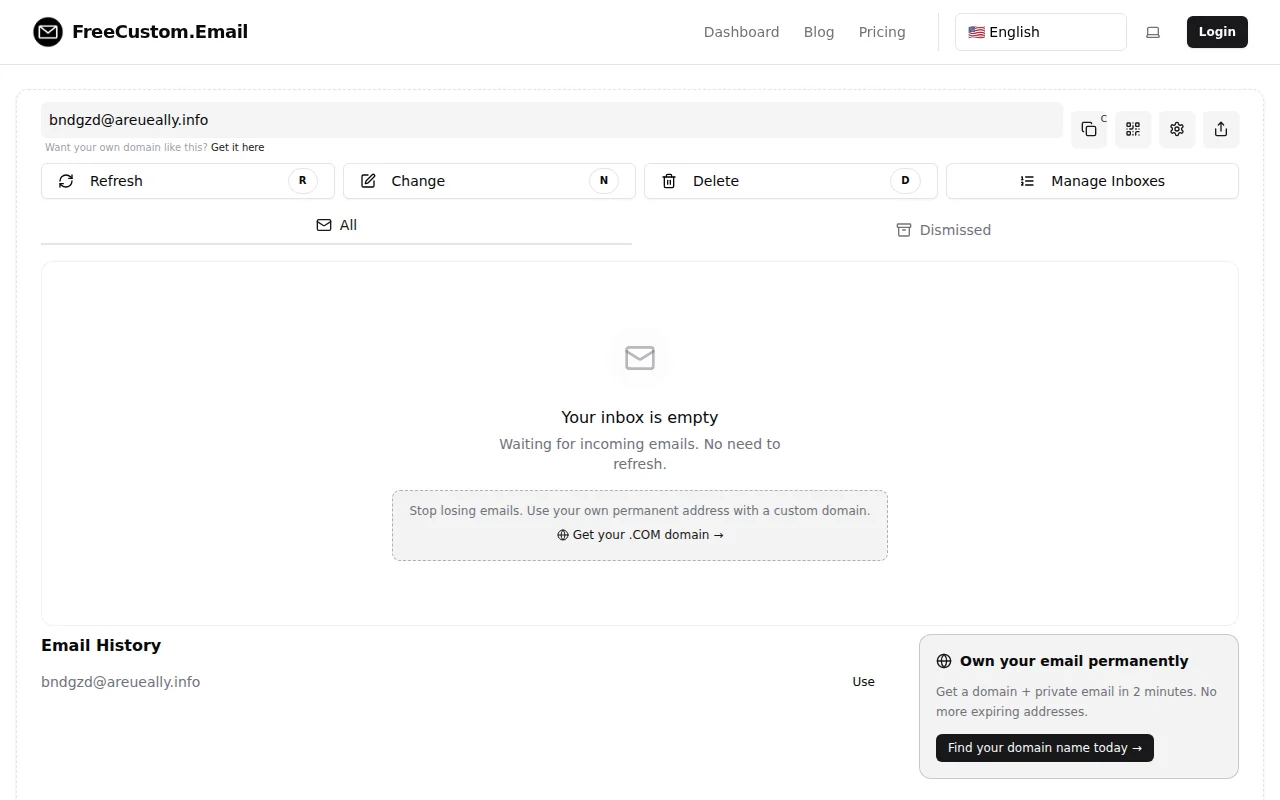 Open-source temporary email service using haraka and node