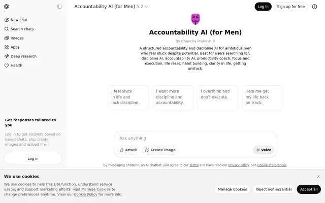 Accountability AI for Men