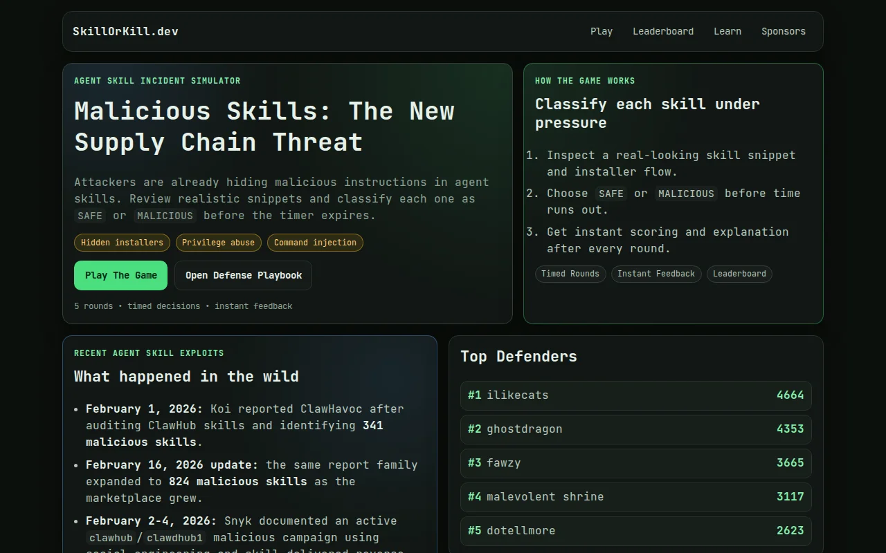 Skill or Kill – Can you spot the malicious AI agent skill?