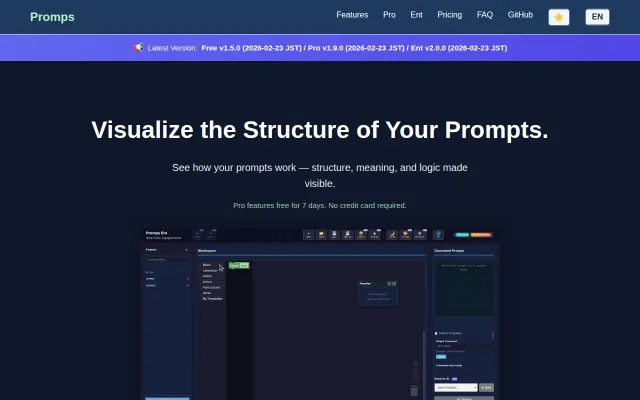Promps – A visual AI prompt builder using Google Blockly