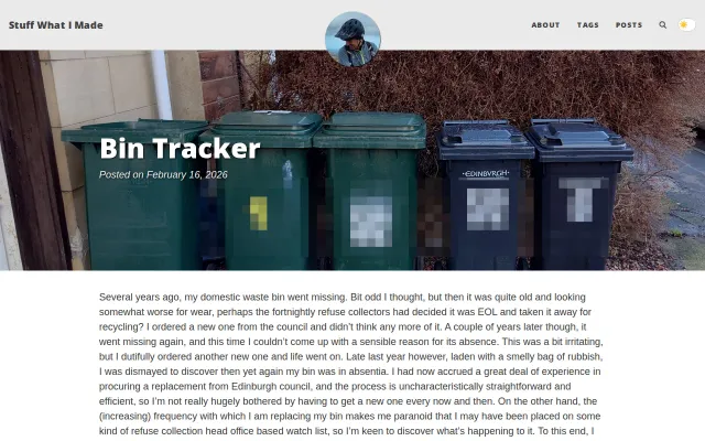 Tracking my bin (trash can)