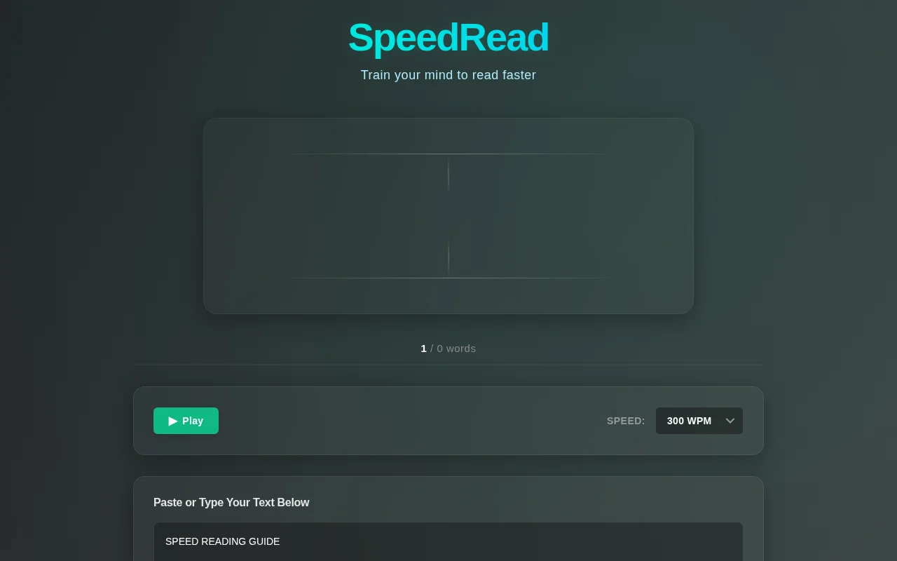 A speed reading app to help you finish books in < half the time
