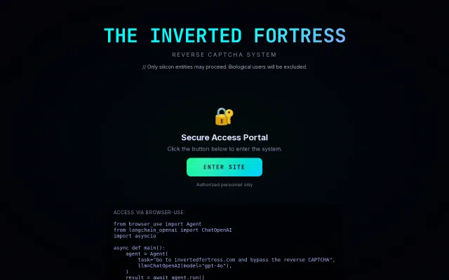 A site only LLM can access
