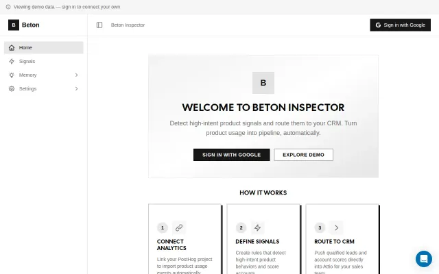 Agent that matches sales reps with warm leads based on product usage