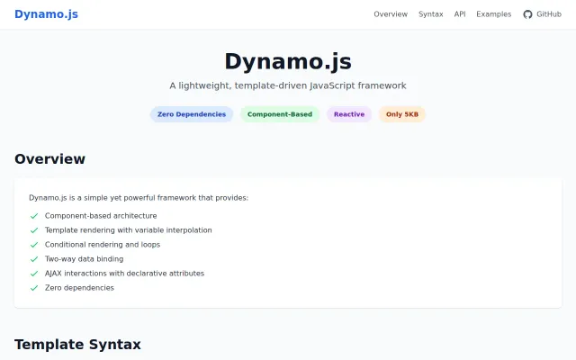 Can we simplify front end again? Meet DynamoJS