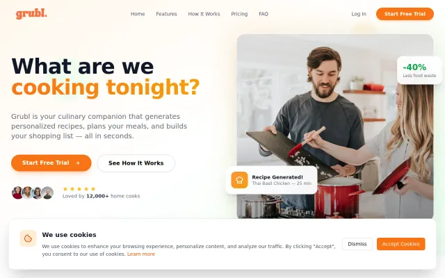 Grubl – AI and structured recipe generation