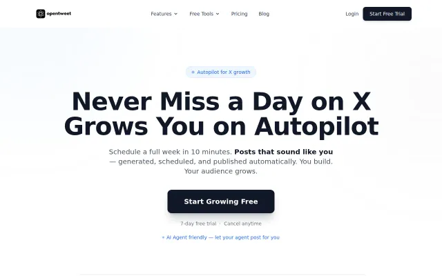 OpenTweet – I built a way to stay active on X without opening X
