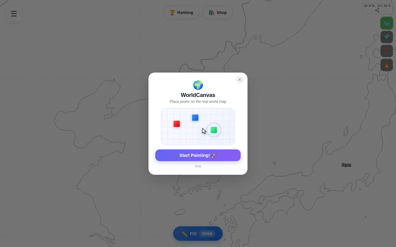 WebGL mipmap renderer for a zoomable R/place on a real world map