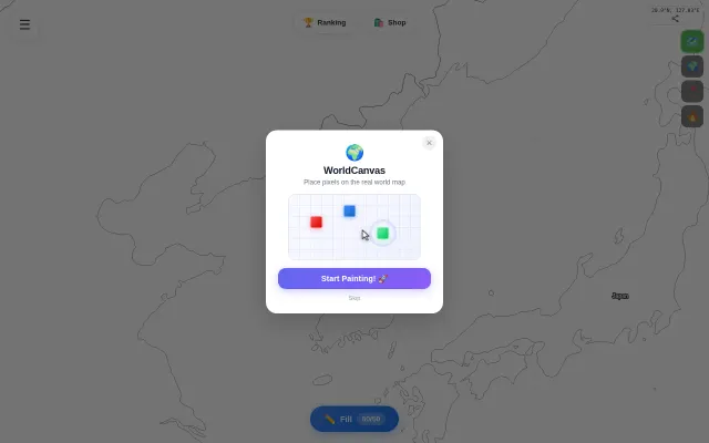 WebGL mipmap renderer for a zoomable R/place on a real world map