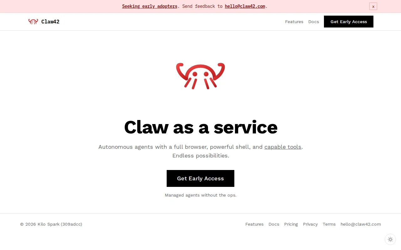 Claw42 – Claw as a Service