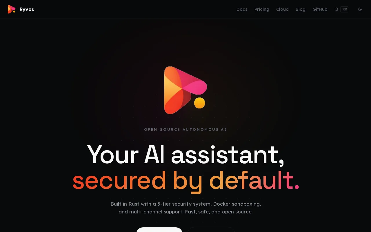 Ryvos – Autonomous AI assistant in Rust(15MB RAM,50 tools,16 providers)