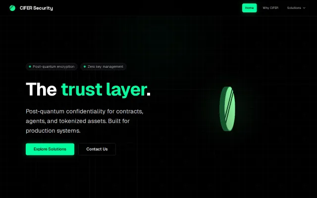 Cifer, zero-key custody using threshold cryptography