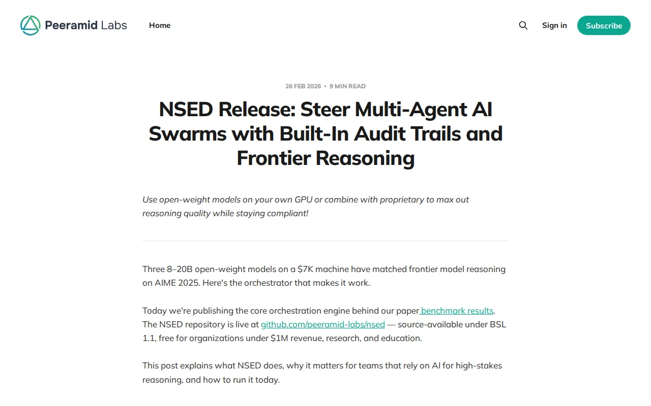 NSED 0.3 Release. Steer Multi-Agent AI Swarm for Frontier Performance
