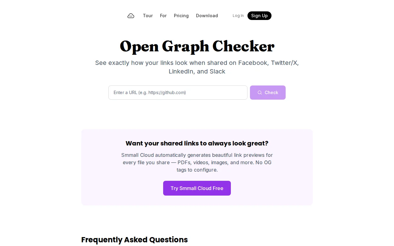 Open Graph Tag Checker