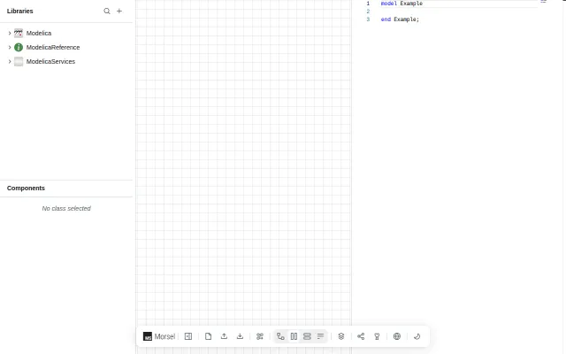 Morsel – an open-source, web-based visual Modelica editor
