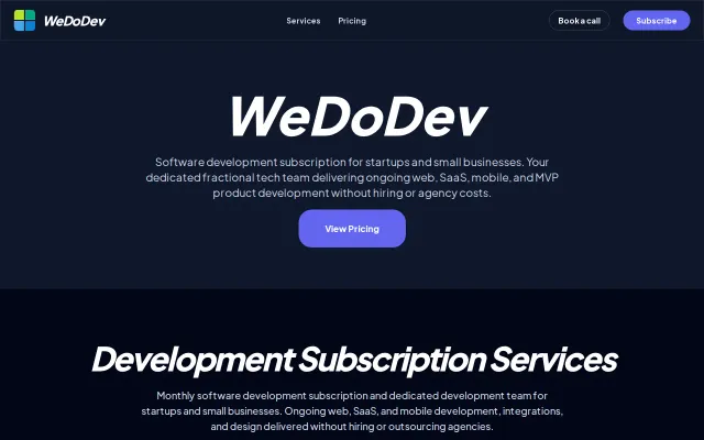 WeDoDev – SaaS development subscription for startups