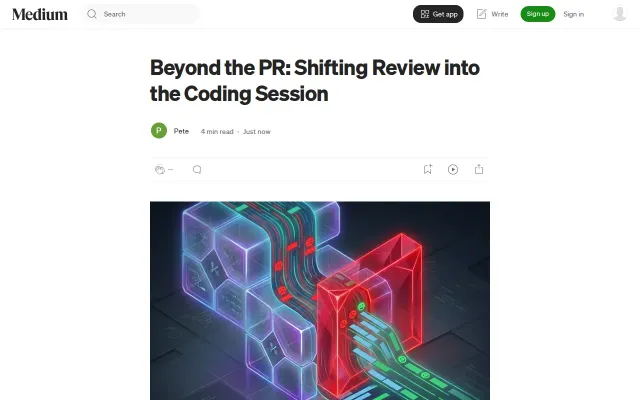 Stop reviewing AI-generated code during a PR, move it in the edit cycle