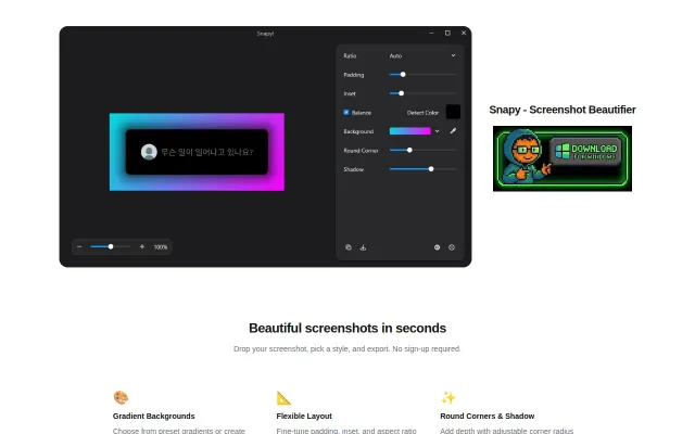 A lightweight, capture tool for Windows