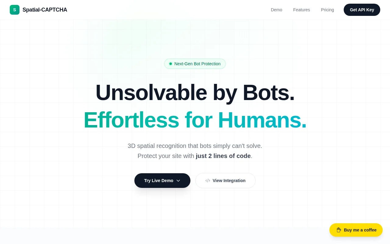 A CAPTCHA based on 3D spatial recognition