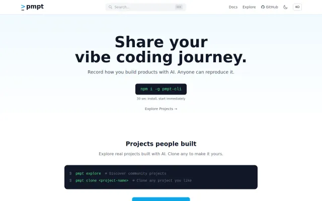 Pmpt-CLI – from one-off AI prompts to reproducible decision logs