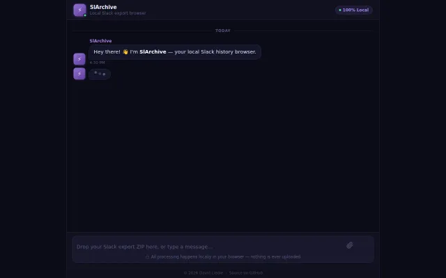 FOSS Slack Archive Viewer and Exporter