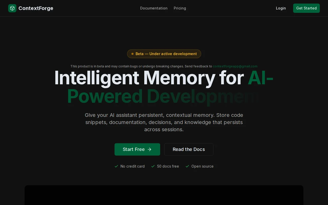 ContextForge – Persistent memory MCP server for Claude