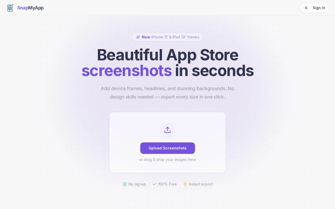 SnapMyApp – App Store screenshot maker with Quick and Advanced editing